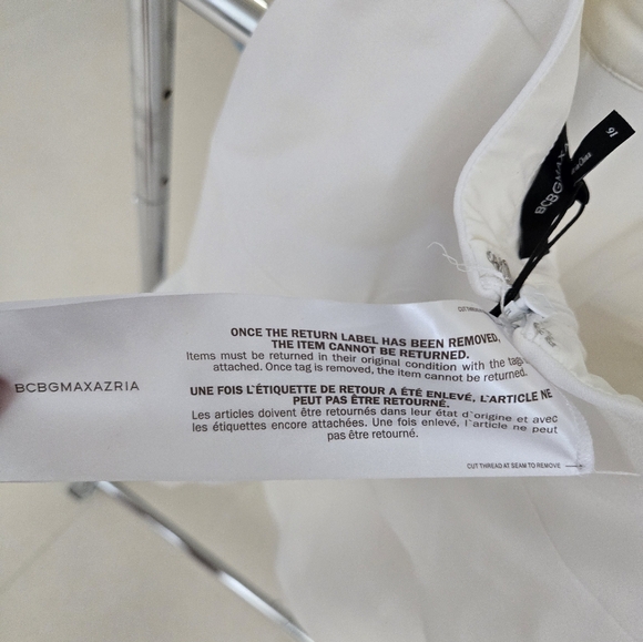 BCBG MAXAZARIA Halter Tiered Dress in White NEW - Picture 9 of 12